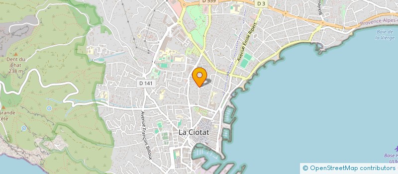 localisation de l'entreprise MONSIEUR PHILIPPE MONIN à LA CIOTAT