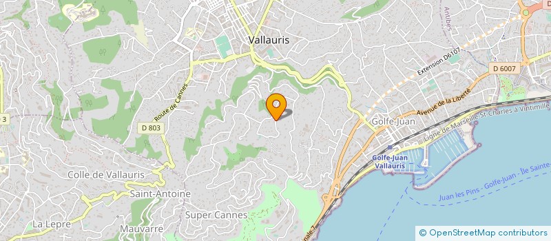localisation de l'entreprise MONSIEUR PHILIPPE MONNET à VALLAURIS