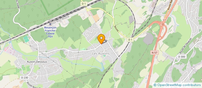 localisation de l'entreprise MONSIEUR PHILIPPE MONNOT  LES AUXONS