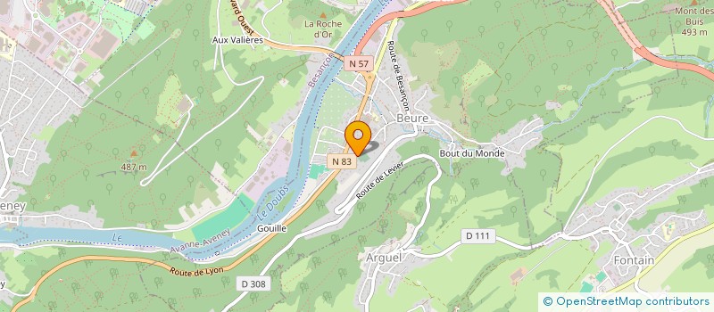 localisation de l'entreprise MONSIEUR PHILIPPE MONRIBOT à BEURE
