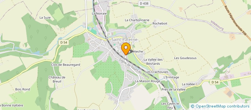 localisation de l'entreprise MONSIEUR PHILIPPE MONSELLIER  SAINT-PATERNE-RACAN