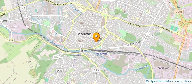 localisation de l'entreprise MONSIEUR PHILIPPE MONTALANT  BEAUVAIS