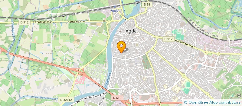 localisation de l'entreprise MONSIEUR PHILIPPE MONTALIEU  AGDE