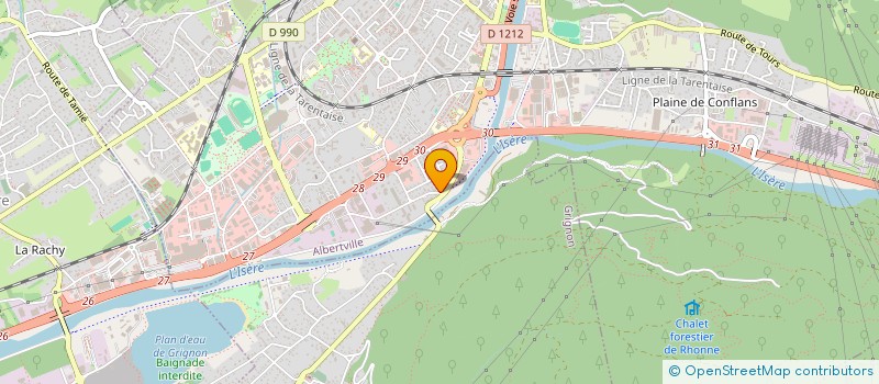 localisation de l'entreprise MONSIEUR PHILIPPE MONTI  ALBERTVILLE