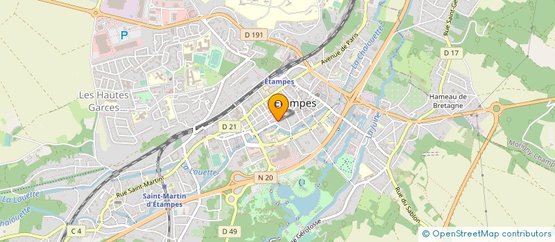 localisation de l'entreprise MONSIEUR PHILIPPE MOREAU à ETAMPES