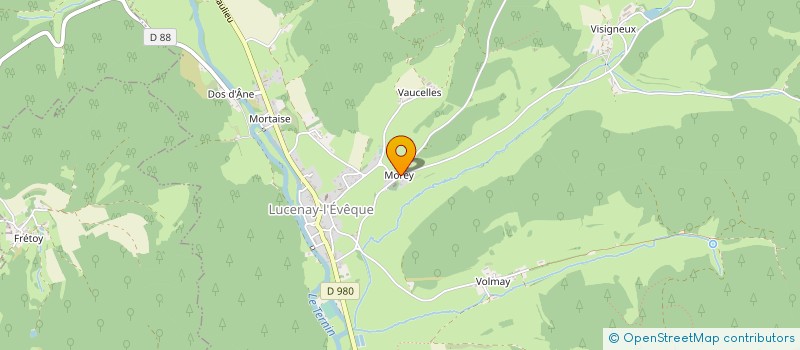 localisation de l'entreprise MONSIEUR PHILIPPE MOREAU  LUCENAY-L'EVEQUE