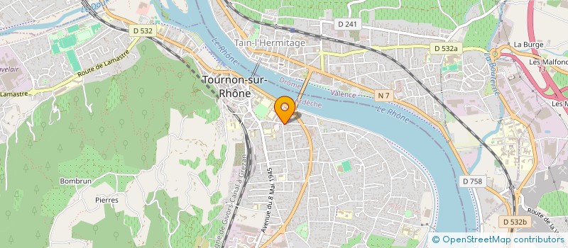 localisation de l'entreprise MONSIEUR PHILIPPE MOREAU à TOURNON-SUR-RHONE