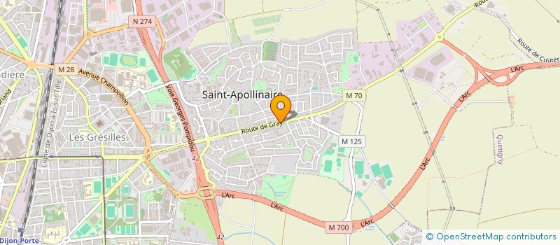 localisation de l'entreprise MONSIEUR PHILIPPE MOREAU à SAINT-APOLLINAIRE