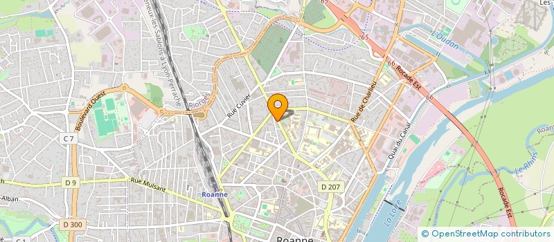 localisation de l'entreprise MONSIEUR PHILIPPE MOREAU  ROANNE