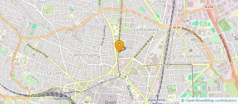 localisation de l'entreprise MONSIEUR PHILIPPE MOREAU à DIJON