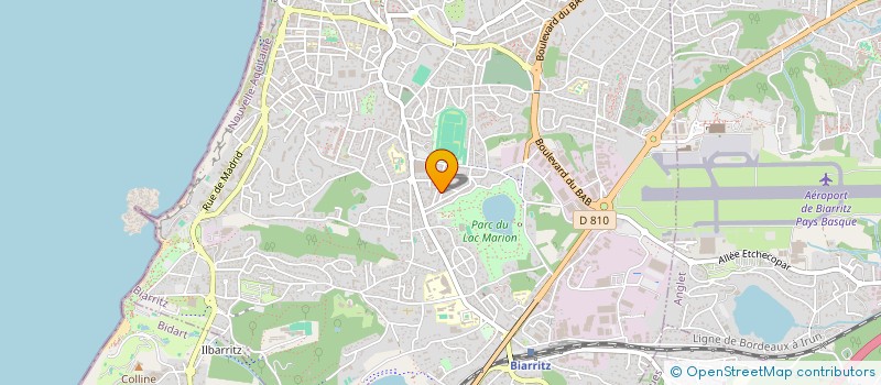 localisation de l'entreprise MONSIEUR PHILIPPE MOREAU  BIARRITZ