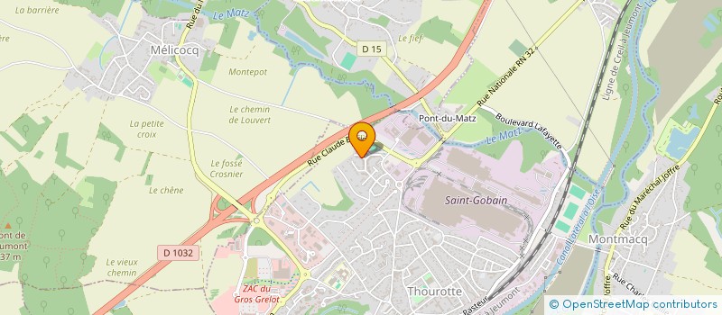 localisation de l'entreprise MONSIEUR PHILIPPE MOREIRA  THOUROTTE