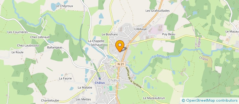 localisation de l'entreprise MONSIEUR PHILIPPE MOREL à CHALUS