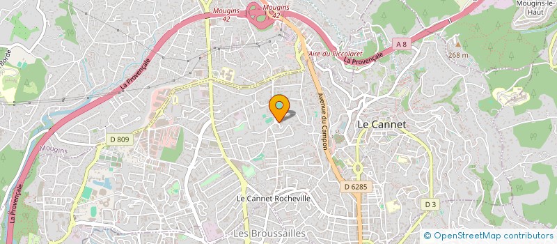 localisation de l'entreprise MONSIEUR PHILIPPE MORENA à LE CANNET