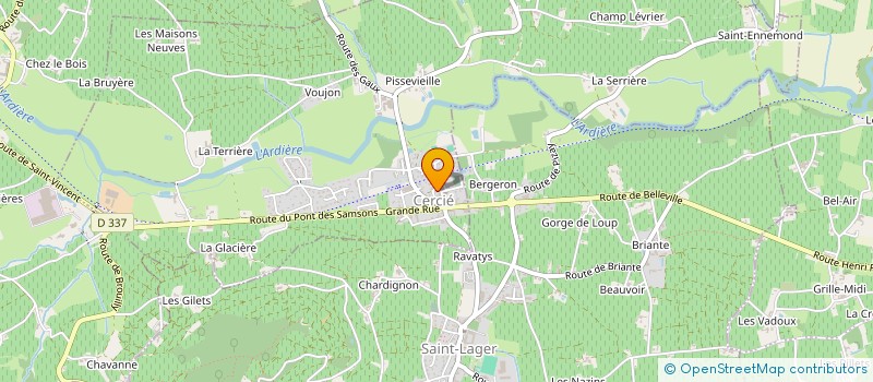 localisation de l'entreprise MONSIEUR PHILIPPE MORIZOT  BELLEVILLE-EN-BEAUJOLAIS