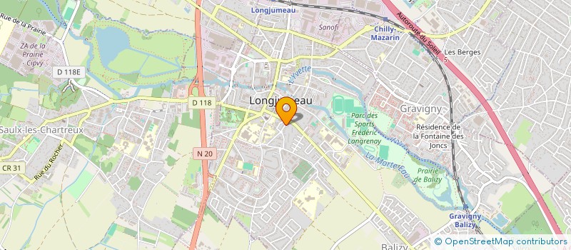 localisation de l'entreprise MONSIEUR PHILIPPE MORLAND  LONGJUMEAU