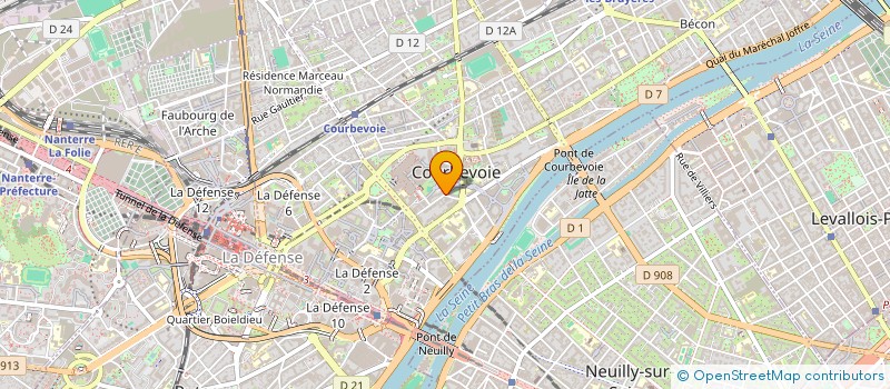 localisation de l'entreprise MONSIEUR PHILIPPE MOSSE à COURBEVOIE