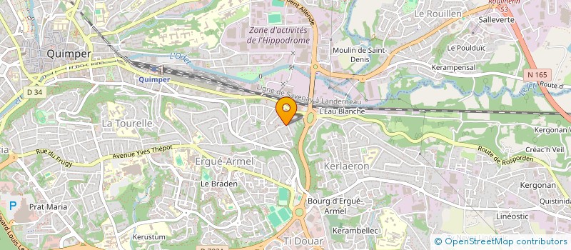 localisation de l'entreprise MONSIEUR PHILIPPE MOTEAU à QUIMPER