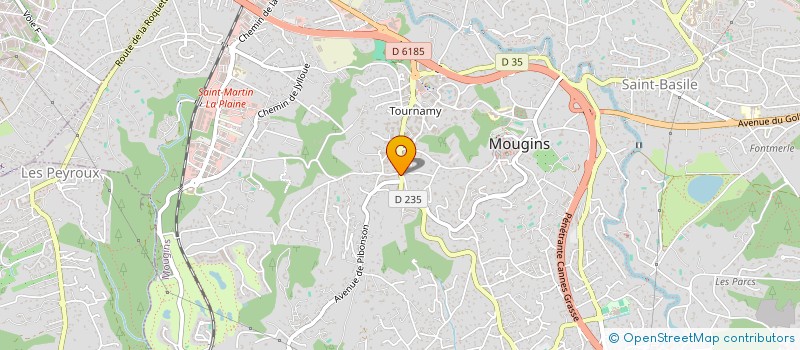 localisation de l'entreprise MONSIEUR PHILIPPE MOUDOULAUD  MOUGINS