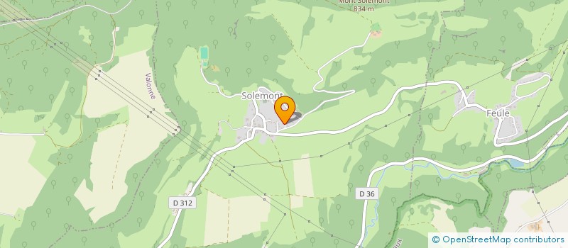 localisation de l'entreprise MONSIEUR PHILIPPE MOUGEOT  SOLEMONT