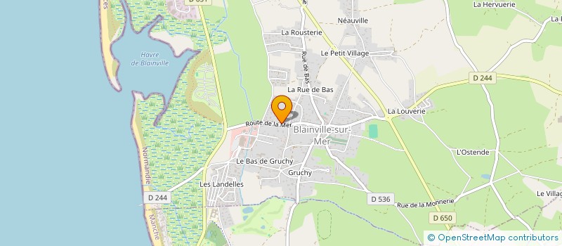 localisation de l'entreprise MONSIEUR PHILIPPE MOUGET  BLAINVILLE-SUR-MER