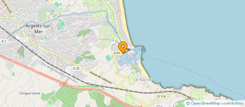 localisation de l'entreprise MONSIEUR PHILIPPE MOULENAT à ARGELES SUR MER