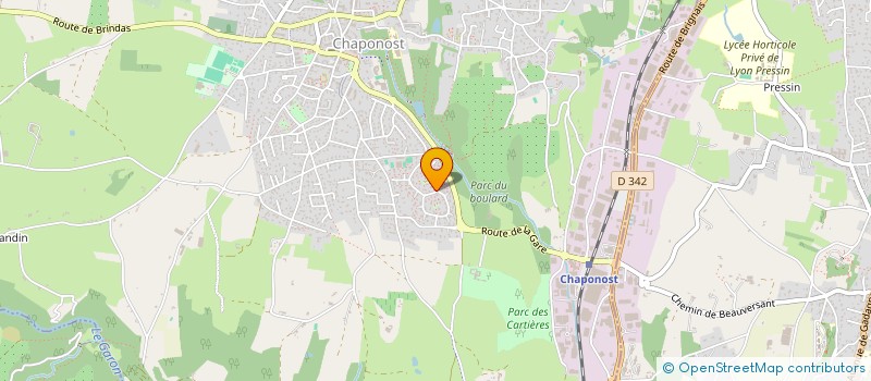 localisation de l'entreprise MONSIEUR PHILIPPE MOUNARD  CHAPONOST