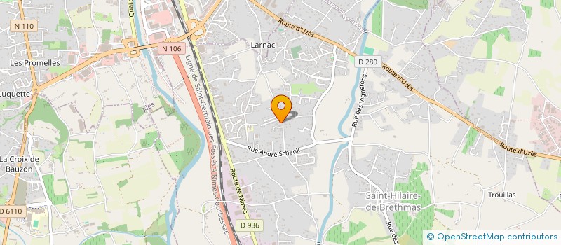 localisation de l'entreprise MONSIEUR PHILIPPE MOUNIER  SAINT-HILAIRE-DE-BRETHMAS