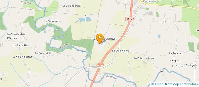 localisation de l'entreprise MONSIEUR PHILIPPE MOUSSART  GUICHEN