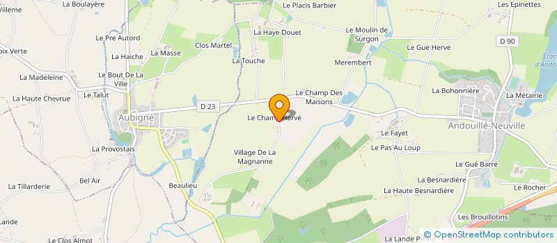 localisation de l'entreprise MONSIEUR PHILIPPE MOUTON à ANDOUILLE-NEUVILLE