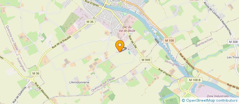 localisation de l'entreprise MONSIEUR PHILIPPE MOUVEAUX à QUESNOY-SUR-DEULE