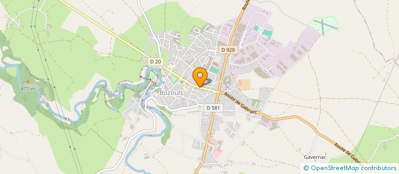 localisation de l'entreprise MONSIEUR PHILIPPE MOUYSSET  BOZOULS