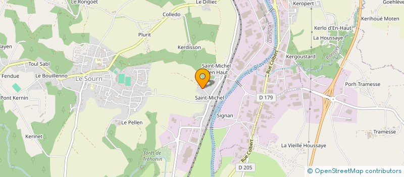 localisation de l'entreprise MONSIEUR PHILIPPE MOY  LE SOURN