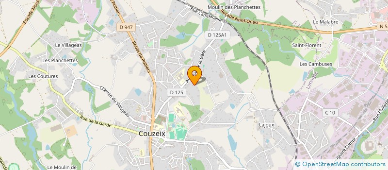 localisation de l'entreprise MONSIEUR PHILIPPE MOYNE à COUZEIX