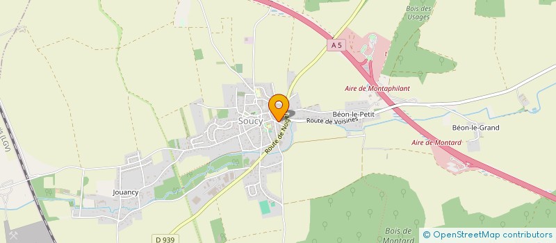 localisation de l'entreprise MONSIEUR PHILIPPE MUGOT  SOUCY