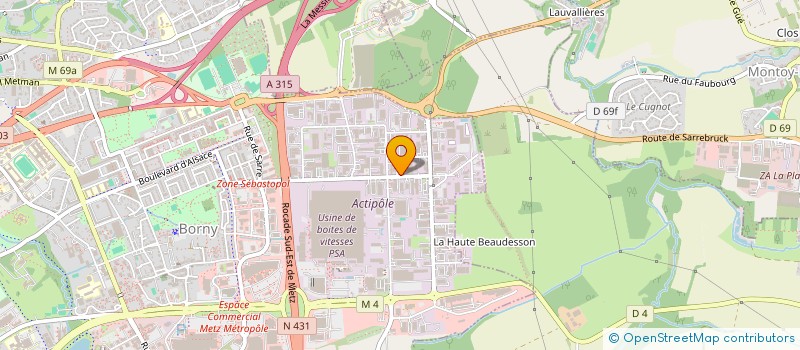 localisation de l'entreprise MONSIEUR PHILIPPE MULLER à METZ