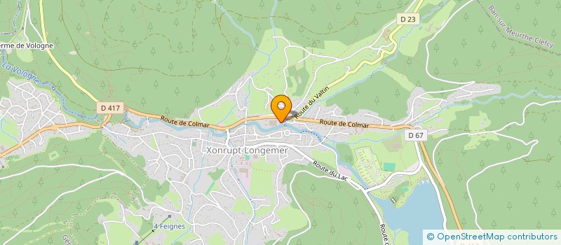 localisation de l'entreprise MONSIEUR PHILIPPE MULLER  GERARDMER