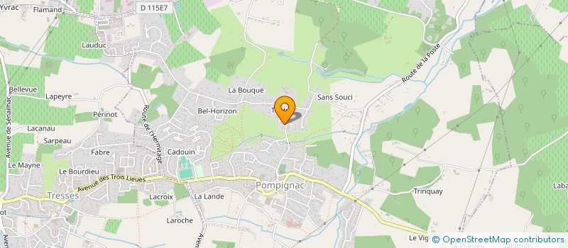 localisation de l'entreprise MONSIEUR PHILIPPE MULLER  POMPIGNAC