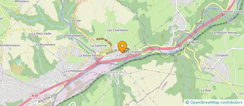 localisation de l'entreprise MONSIEUR PHILIPPE MUNTZ  CHABANIERE