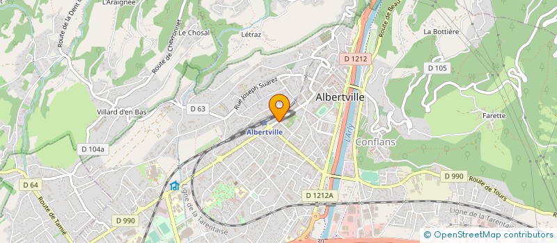 localisation de l'entreprise MONSIEUR PHILIPPE MURAT à ALBERTVILLE