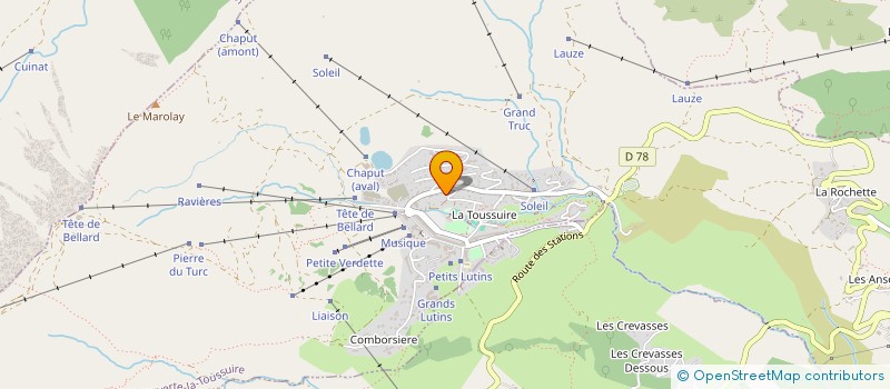 localisation de l'entreprise MONSIEUR PHILIPPE MUSSINI  FONTCOUVERTE-LA TOUSSUIRE