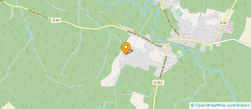 localisation de l'entreprise MONSIEUR PHILIPPE NADAU  SORE