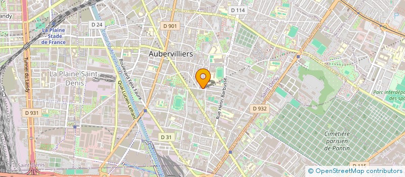 localisation de l'entreprise MONSIEUR PHILIPPE NAHUM  AUBERVILLIERS