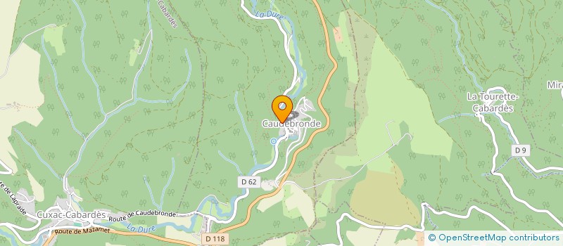 localisation de l'entreprise MONSIEUR PHILIPPE NARBONNE  CUXAC-CABARDES