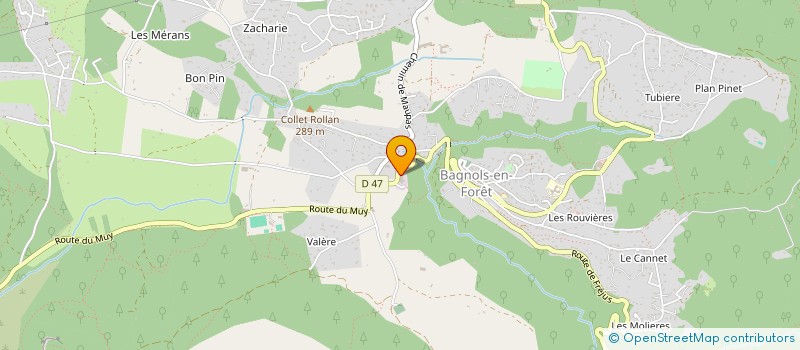 localisation de l'entreprise MONSIEUR PHILIPPE NAUDIN  BAGNOLS-EN-FORET