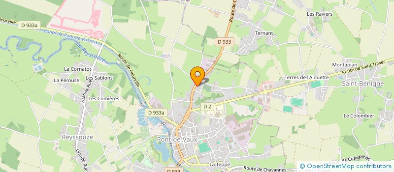 localisation de l'entreprise MONSIEUR PHILIPPE NAUZE  PONT-DE-VAUX