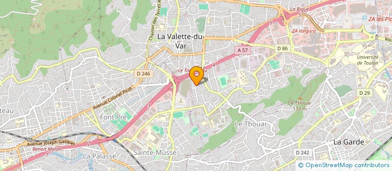 localisation de l'entreprise MONSIEUR PHILIPPE NAVARRO à LA VALETTE-DU-VAR