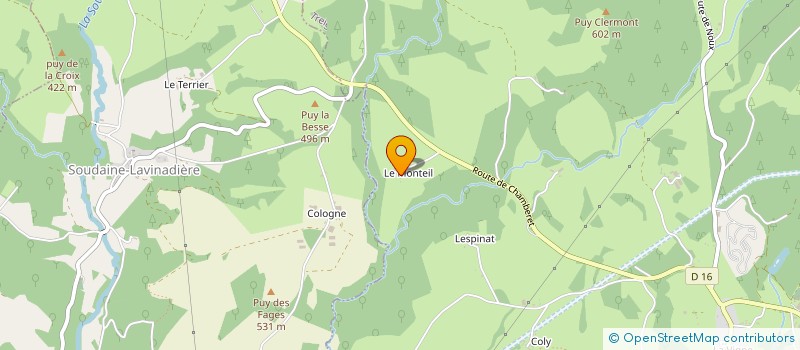 localisation de l'entreprise MONSIEUR PHILIPPE NERVE  AFFIEUX