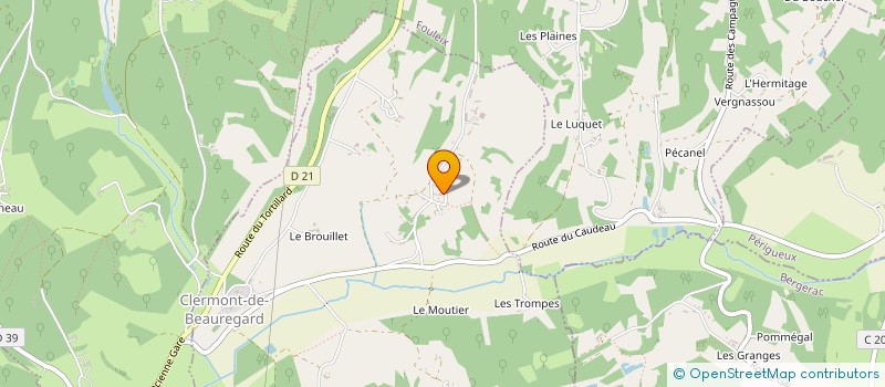 localisation de l'entreprise MONSIEUR PHILIPPE NEVEU à MONTAGNAC LA CREMPSE