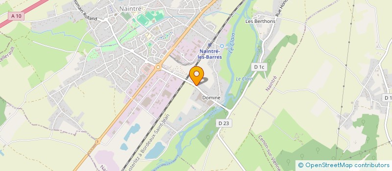 localisation de l'entreprise MONSIEUR PHILIPPE NIBAUDEAU  NAINTRE